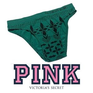 PINK Victoria's Secret Green Panties Underwear Bottoms - XS P074